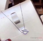 New Style Hermes 925Silver Diamond Pendant Necklace